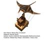 Wooden Electric Manta Ray Ornament Handmade Artisan Bionic Manta Ray Automaton Lifelike Mechanical Ocean Animal Home Office Desk Decoration