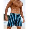 Mens Quick-Dry Board Shorts Beach Pool Swimming Surfing Comfortable Fit Solid Stripe Design