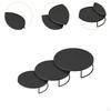 3 Pieces Cake Stand Action Figure Toy Showcase Cupcake Display Stands Buffet Risers for Baking Cafe