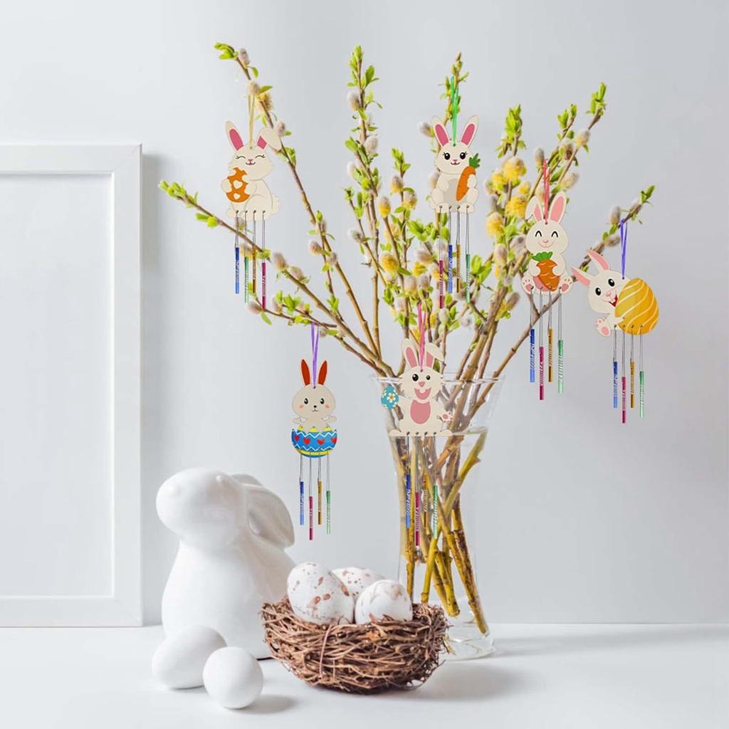 Wind Chime Craft Kit DIY Wind Chime Children's Painting Craft Ornaments Garden Home Decor.