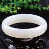 Natural Afghan Jade White Jade Bracelet Fashionable Charm Emerald Hand Jewelry Bangle Women's Gift