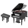 Exquisite Wooden Mini Piano Model Display Decoration Home Coffee House Ornament