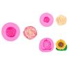 3pcs Sunflower Peony Rose Flower Silicone Mold Chocolate Candy Mold  DIY Craft Project