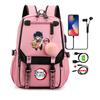 Anime Backpack Bags Large Capacity Manga To Travel Daily Girls Bookbags Demon Slayer Nezuko Kawaii Cartoon School Bag for Adults