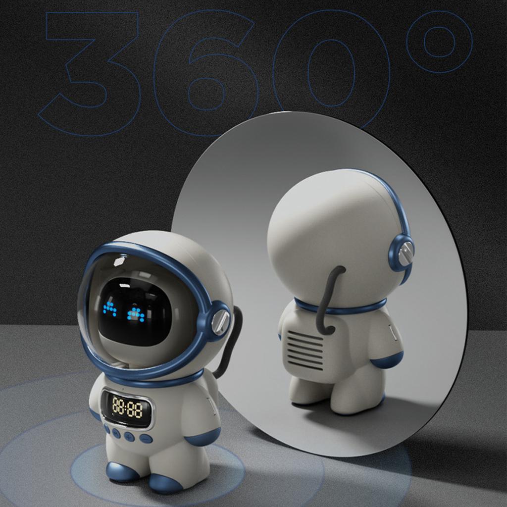 Динамик астронавта AI интеллектуальный голосовой Bluetooth-динамик часы маленький ночник подарок на день рождения