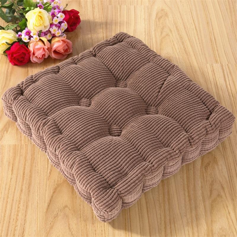 Подушки для стульев из вельвета, однотонные мягкие подушки для сидений, декоративные подушки для домашнего офиса, кухонного стола, стула, аксессуары