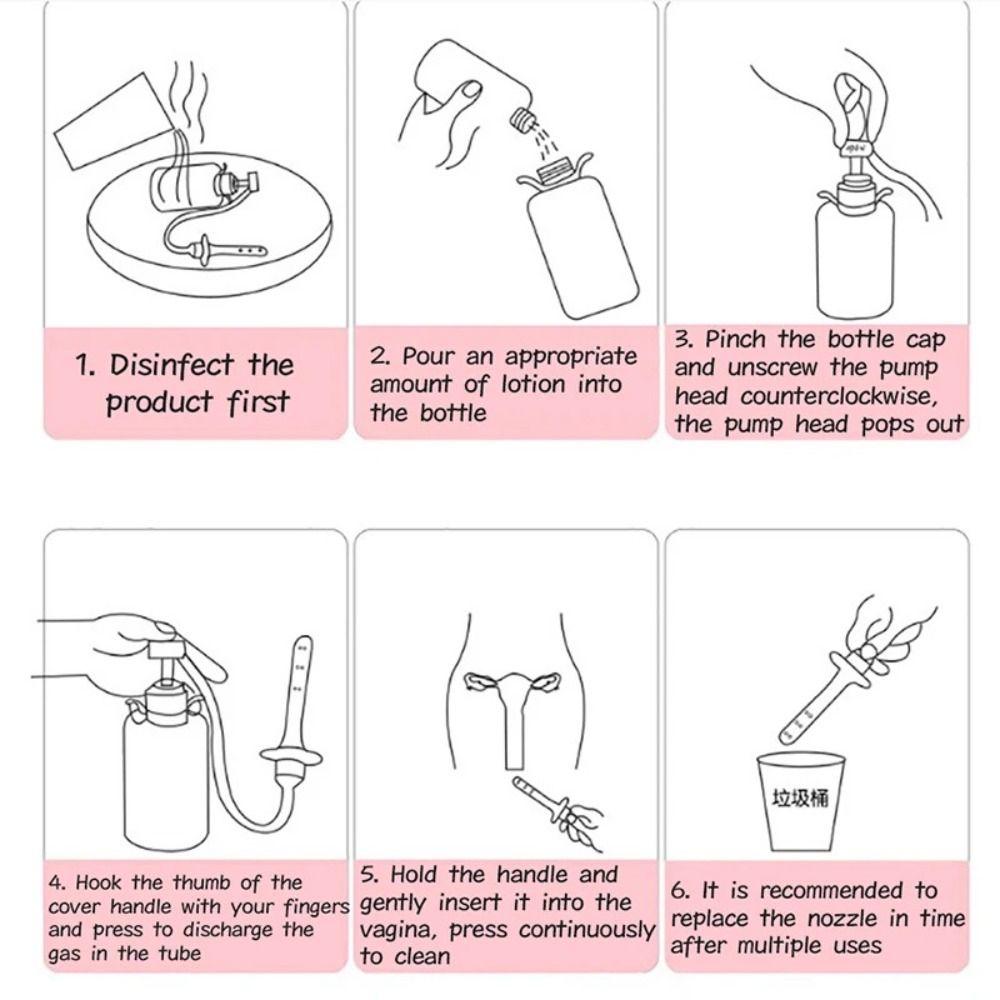 350/500ml Bidet Spray Bottle Portable Female Washer Irrigator Bathroom