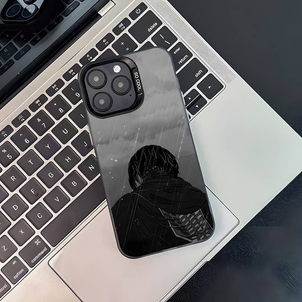 Чехол для телефона Levi Ackerman Атака Титанов Для iPhone 17,16,15,14,13,12,11,Pro,XS,Max,Plus,Mini,SE4,E Черный Матовый Ударопрочный Чехол