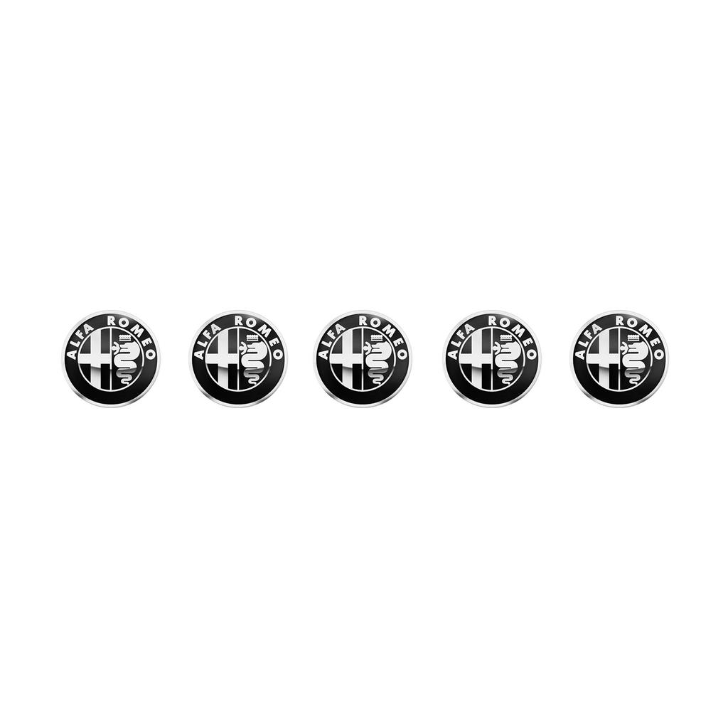 YYCE3 14mm Aluminium Metal Car Key Emblem Stickers For Alfa Romeo Giulietta GT 159 147 156 Mito Brera Giulia F1 Stelvio Volante