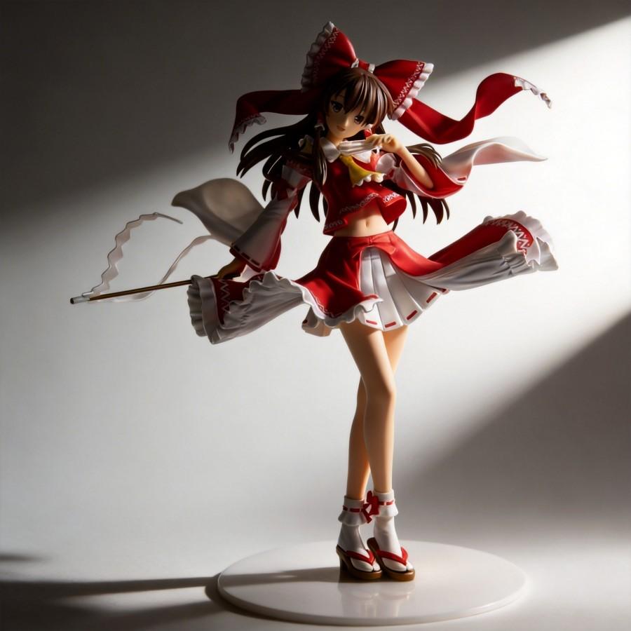 High Quality Touhou Project Hakurei Reimu Anime Figure 42cm Collection Model Desktop Decoration Ornament Gift for Fans