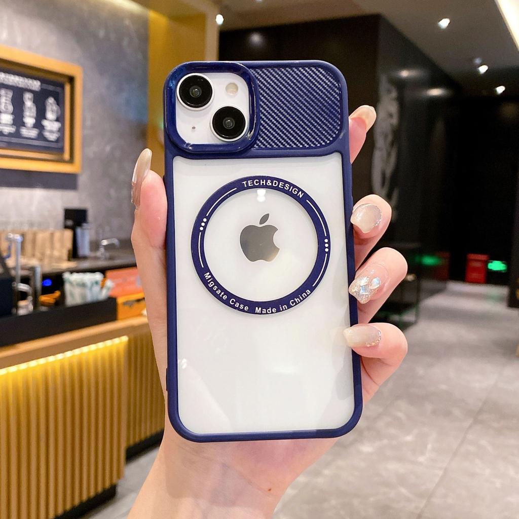 Подходит для IP16promax Магнитный чехол из углеволокна Apple 15 Цветная рамка 13/14 Полный комплект 12P Чехол для телефона