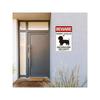 DachshundDecor Металлическая табличка 'Такса Охрана' 20x30см Винтажный Декор для Улицы Бара Кофейни Дома Патио Сада Табличка