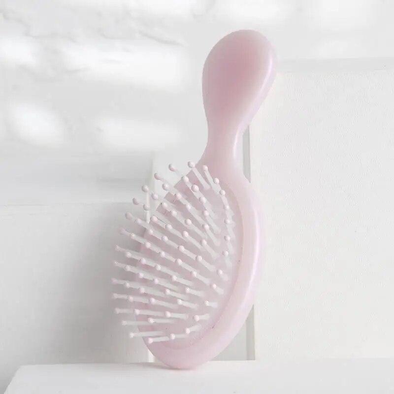 8 стилей, блестящая щетка для волос в виде ракушки, анти-узел, антистатическая дорожная мини-портативная расческа-яйцо, расческа круглой формы, инструменты для укладки
