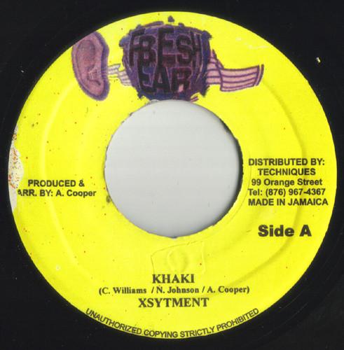 7inch Record XSYTEMENT - Khaki NONE Fresh Ear 2004 Jamaica Reggae, Ska & Dub Used