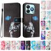 Butterfly and Cat Luxury Painted Leather Case Wallet Book Style Cover for ZTE Blade A52,A53,A73,V50 Vita,V40S,V60,A35,A55,A75...