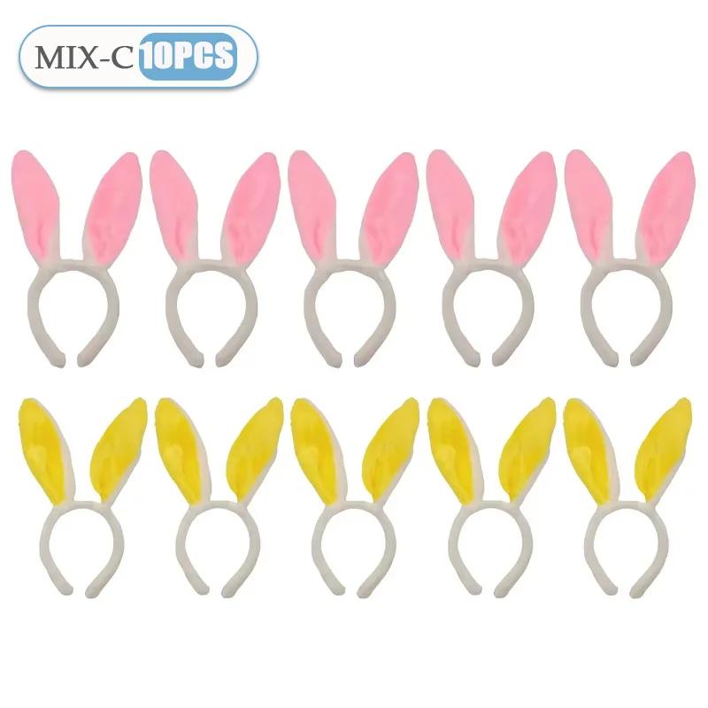 1-15PCS Cute Rabbit Ear Headbands Cute Plush Bunny Ears Hairband Easter Decorat Costume Party Cosplay Hair Hoop Hair Accessories