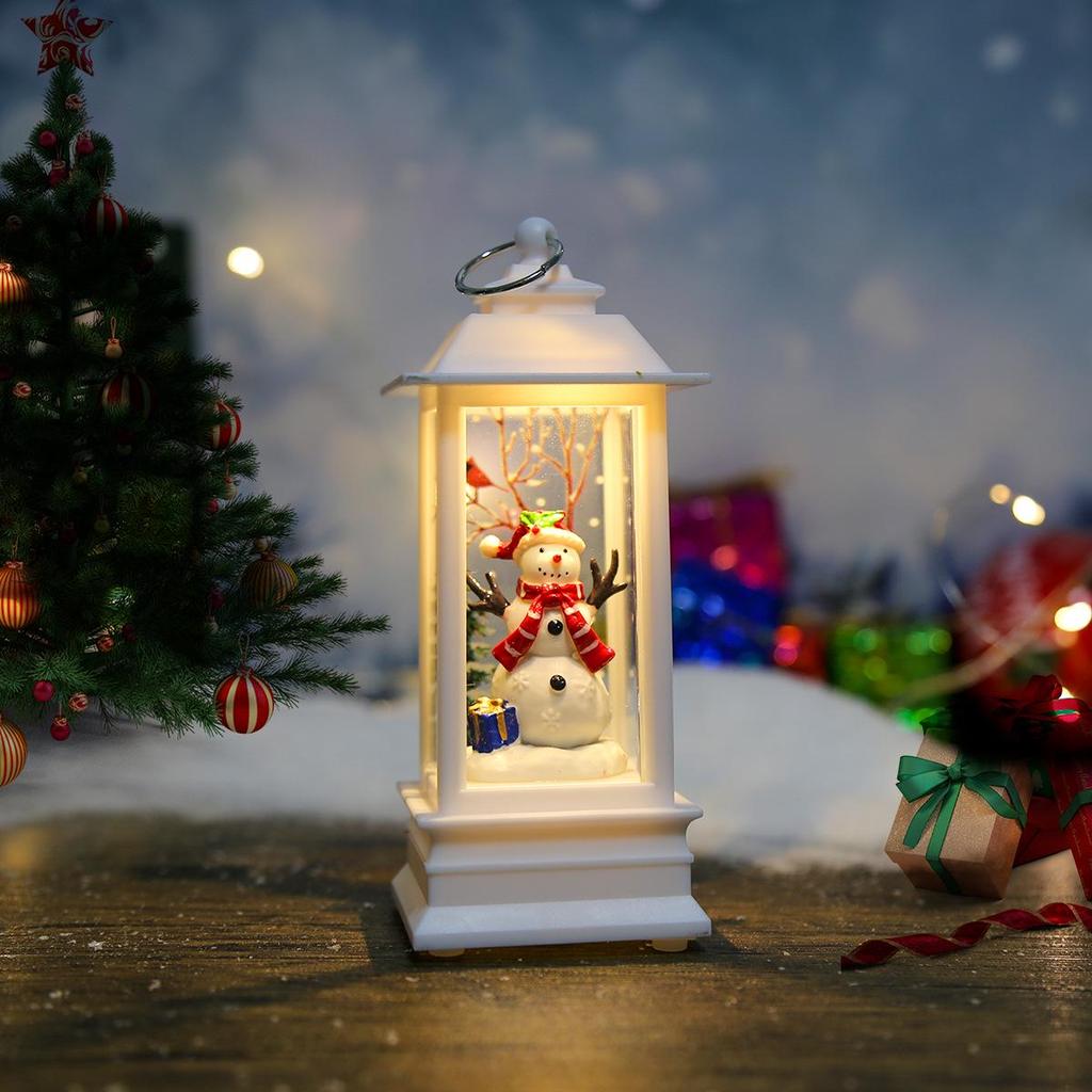 Christmas Festive Lantern: Small Night Light & Table Ornament