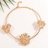 Cross-border Best-selling Fashion Trendy Personalized Flower-style Iron Bamboo Chain Choker Womens Vacation Party Necklace