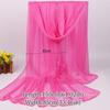 Soft Silk Scarf Breathable Sheer Wrap Summer Bandana  for Women
