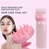2pcs Hair Dye Refillable Bottle Applicator Comb Hair Massager Brush Air Cushion Comb Set Hair Coloring Hairdressing Styling Tool