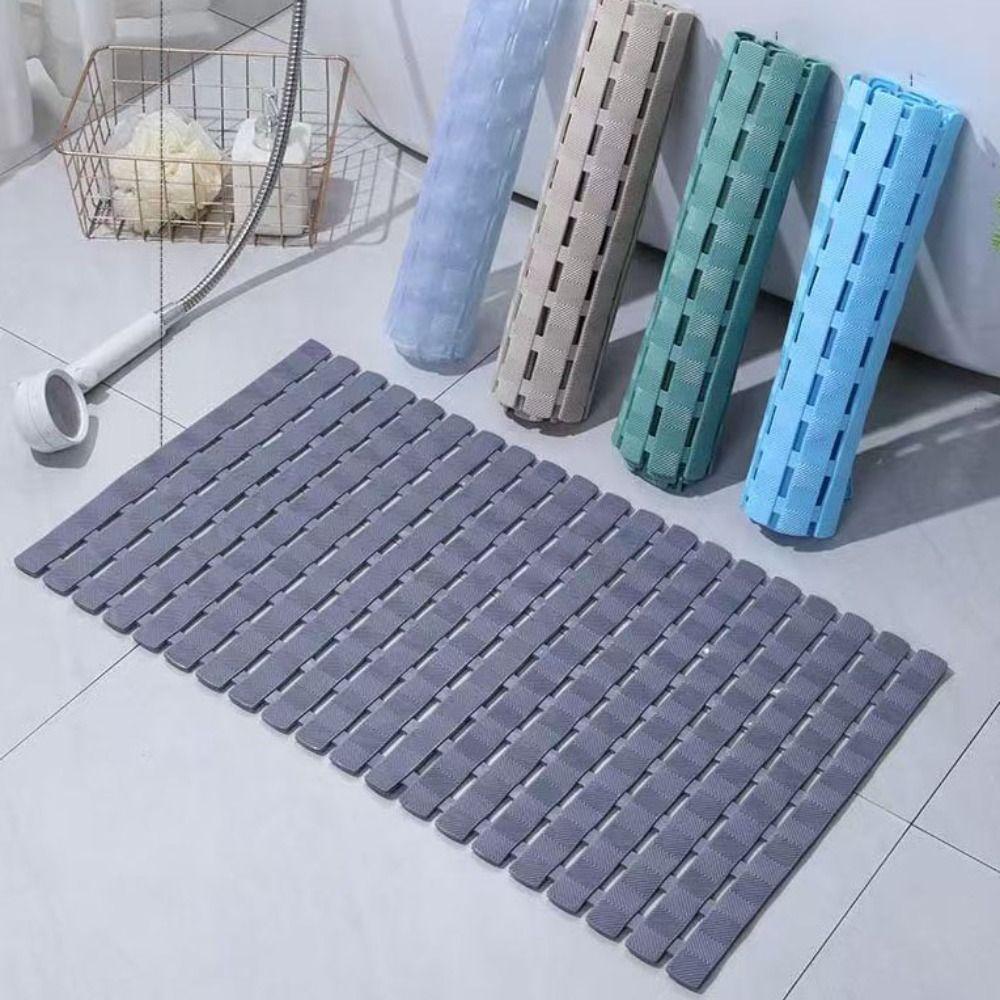 Дренажное отверстие Подушка для массажа ног ПВХ Коврик для ног для ванной Складной Противоскользящий Напольный коврик Бытовой