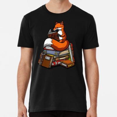 Футболка Лиса читает книгу S-5XL Лучшая футболка