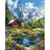 Frame Acrylic Paint Painting By Numbers For Adults Countryside Mountain Picture By Number Kits Personalized Gift 40x50cm