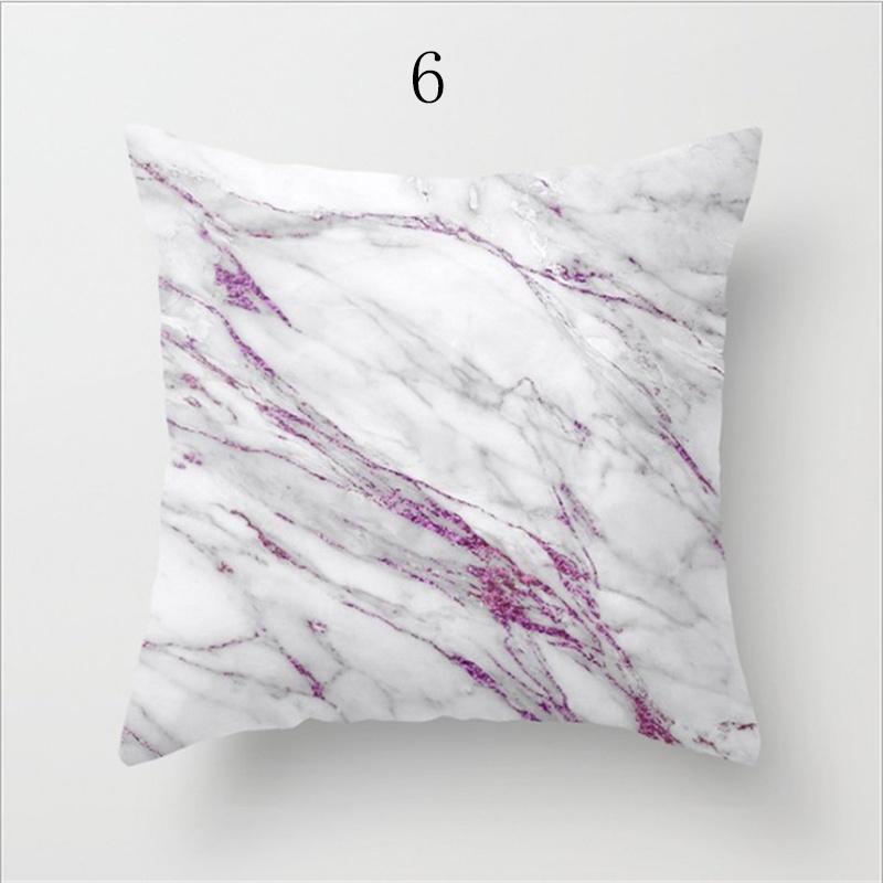 Роскошная наволочка из мрамора с красочным узором из камней для домашнего декора 18 дюймов