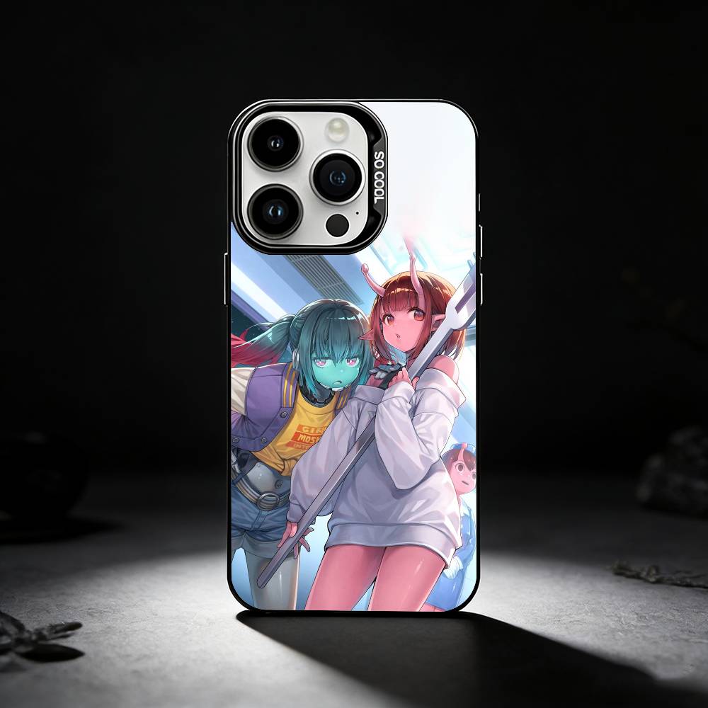 M-Milky S-Subway Anime Phone Case For iPhone 17,16,15,14,13,12,11 Plus,Pro Max,XS,Colored silver phone case