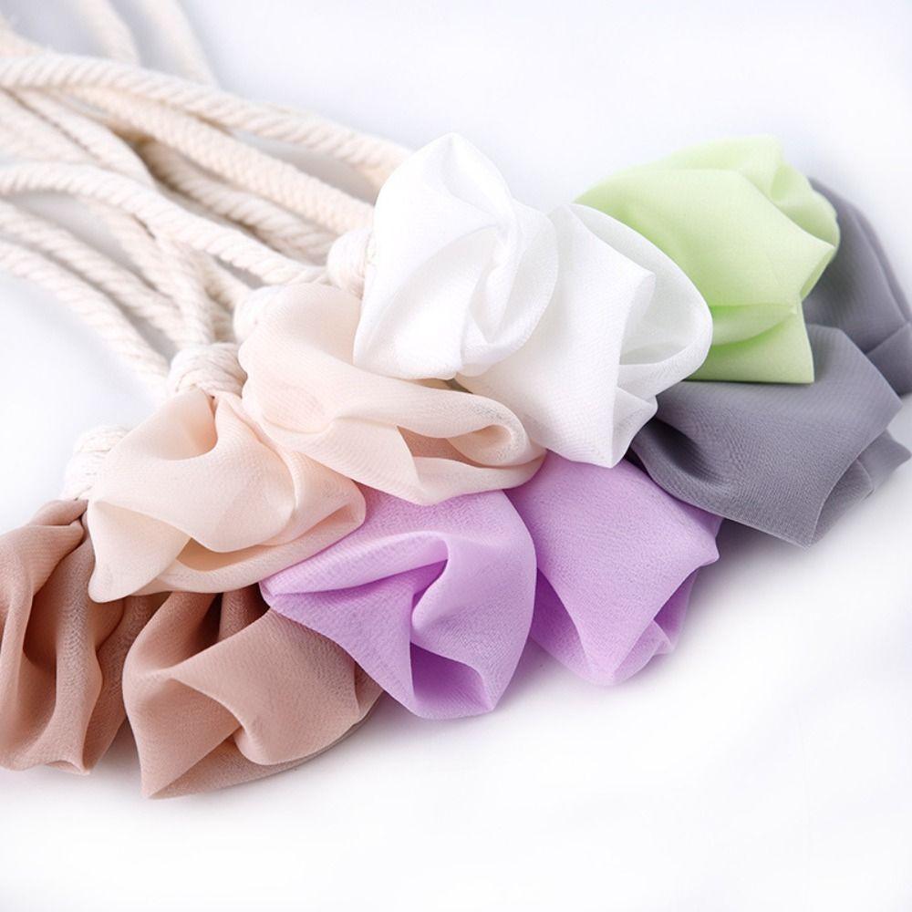 2PCS Minimalist Tulip Curtain Straps Elegant Curtains Tie Rope Trendy Curtain Buckle Office