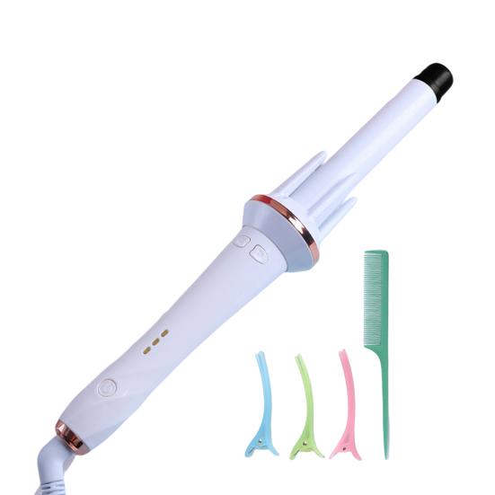 Щипцы для завивки волос, простые в использовании инструменты для укладки волос, устойчивые к ожогам, прочные электрические вращающиеся щипцы для завивки волос для дома