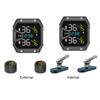 Motorbike Tyre Pressure Temperature Alarm with 2 Sensors Wireless Tire Pressure Monitoring System for Two Wheeled Motorcycle