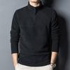 Men Tops Stand-up Collar Half Zipper Long Sleeve Polar Fleece Sweatshirt Soft Warm Breathable Sport Tops