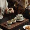 Мистер. Чайный набор Ji Beige Ru Kiln с дизайном «Река, скалы, морская вода»