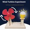 DIY Wooden Wind Power Experiment Kit Hands-On STEM Learning Physics Energy Science Buildable Creative Discovery Toy for Kids