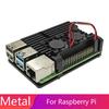 Для Raspberry Pi 4 металлический корпус 4 поколения + коробка из алюминиевого сплава 4b аксессуары для радиатора