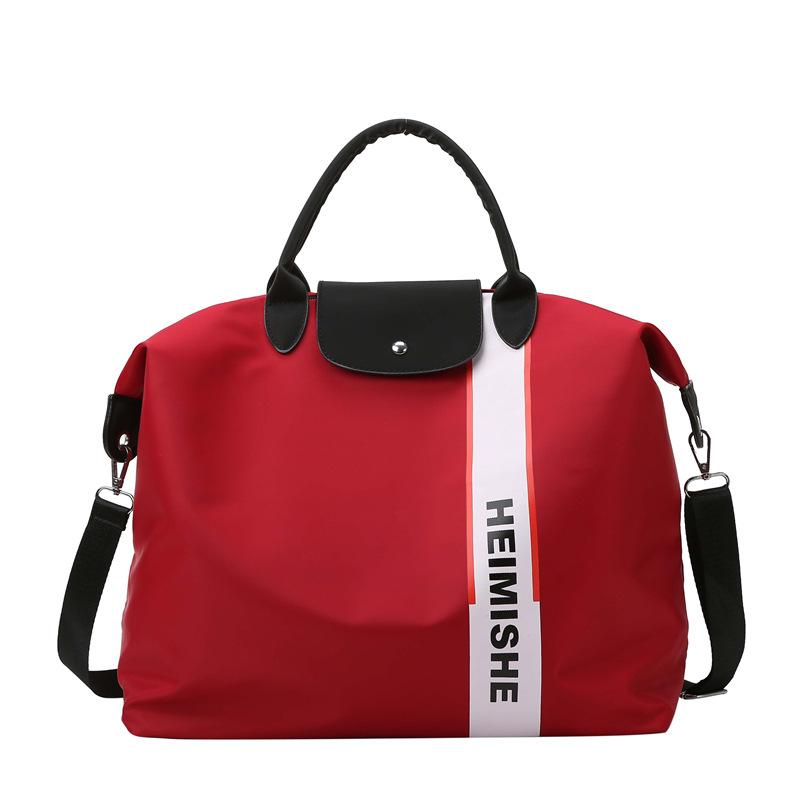 New short-distance travel bag, women's portable messenger large-capacity duffel bag, wet and dry separation sports fitness bag