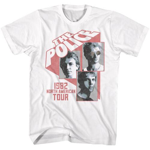 The Police North American Tour 1982 T-Shirt - White Unisex T-Shirt