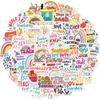 50 Teacher Stickers, English Short Sentences, Decorative Notebooks, Suitcases, Water Glasses, Stickers, Waterproof Stickers