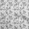 Cotton Flex Gray Fabric Floral Sewing Material Print Fabric By The Yard 40 Inch