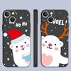 Чехол для Apple iPhone 14 13 11 12 Pro 7 XR X XS Max 8 Plus 6 6S SE 2022 13Pro, черный мягкий чехол для телефона Funda Snowman Christmas