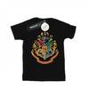 HARRY POTTER Womens/Ladies Hogwarts Crest Gold Ink Cotton Boyfriend T-Shirt