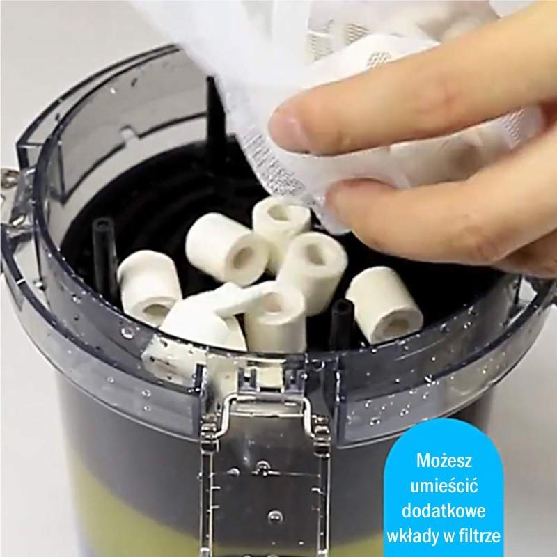 Transparent Aquarium Bucket Prefilter 1.6L For External Filter