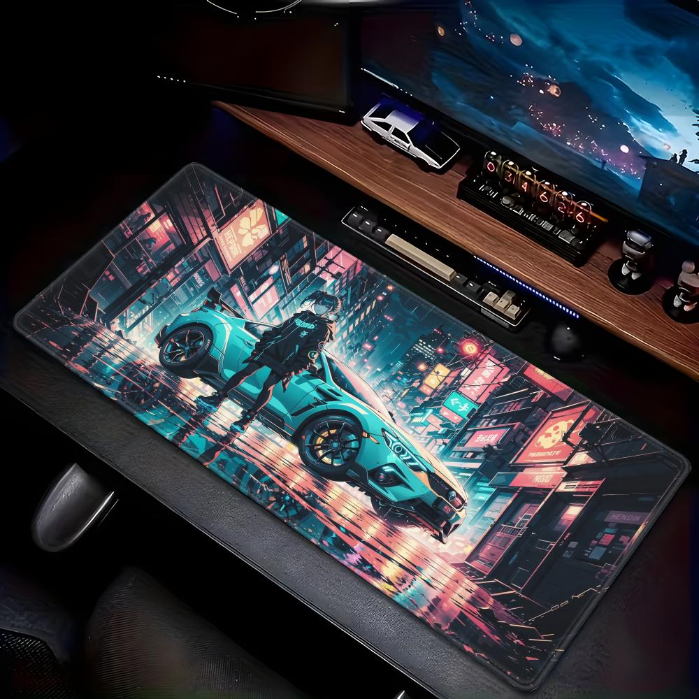 China's -selling mouse pad Cyberpunk sports car Animation Beautiful XXL Game Exclusive MousePads pad Non-slip Decor