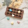 1Pc 15 Hole Three-Dimensional Heart-Shaped Silicone Mold Diy Chocolate Ice Grid Mousse Mold Soft Candy Baking Mold