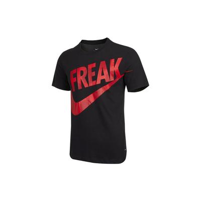 Спортивная футболка с короткими рукавами и принтом Dri-Fit Freak, мужские топы, черные DJ1565-010
