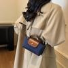 Mini French Style Crossbody Bag Women Chic Compact Handheld Purse With Zip Phone Card Pocket