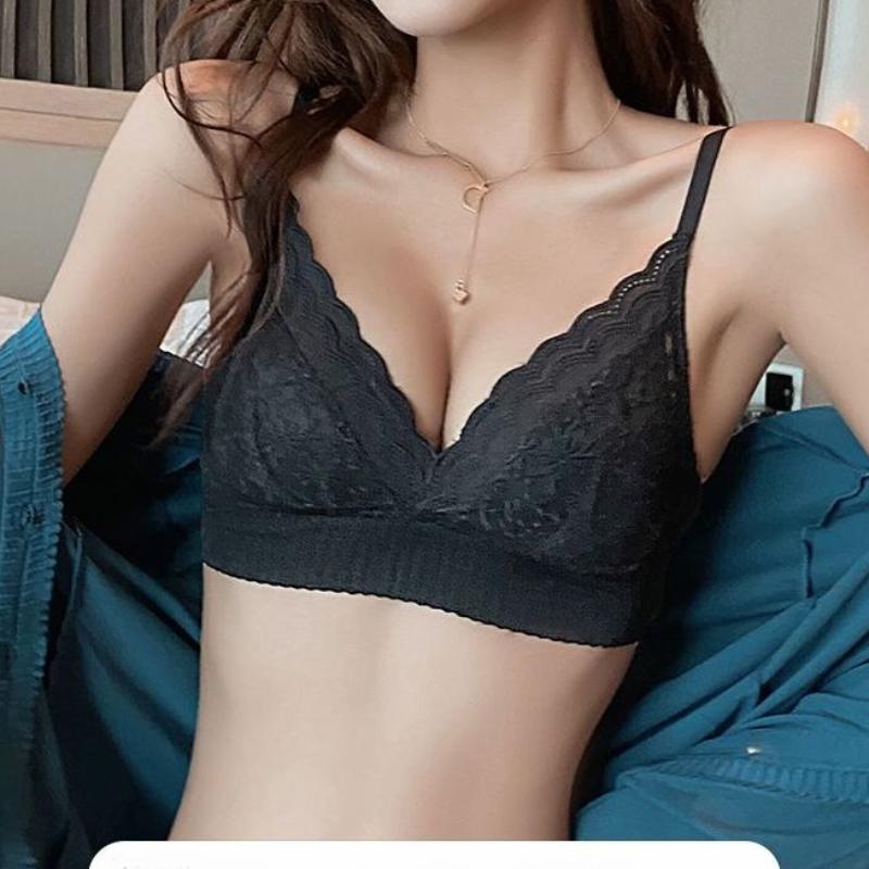 Женские бюстгальтеры с треугольными чашками, нижнее белье для женщин, белое нижнее белье, сексуальное женское нижнее белье, бюстгальтеры с глубоким V-образным вырезом на спине