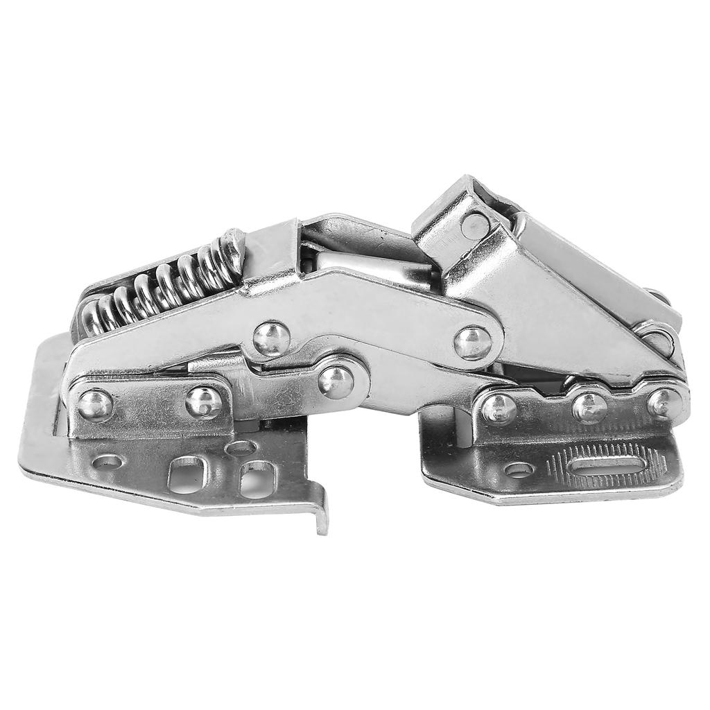 Шарнир для шкафа без сверления, пружинный шарнир в форме моста, фурнитура для мебели для шкафа