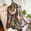 Ladies' Spring And Summer Long Simulated Silk Scarf For Professional Air-Conditioned Room Decoration Paired With Printed Niche Sweet Shawl Scarf